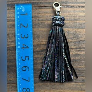 Black and Iridescent Tassel